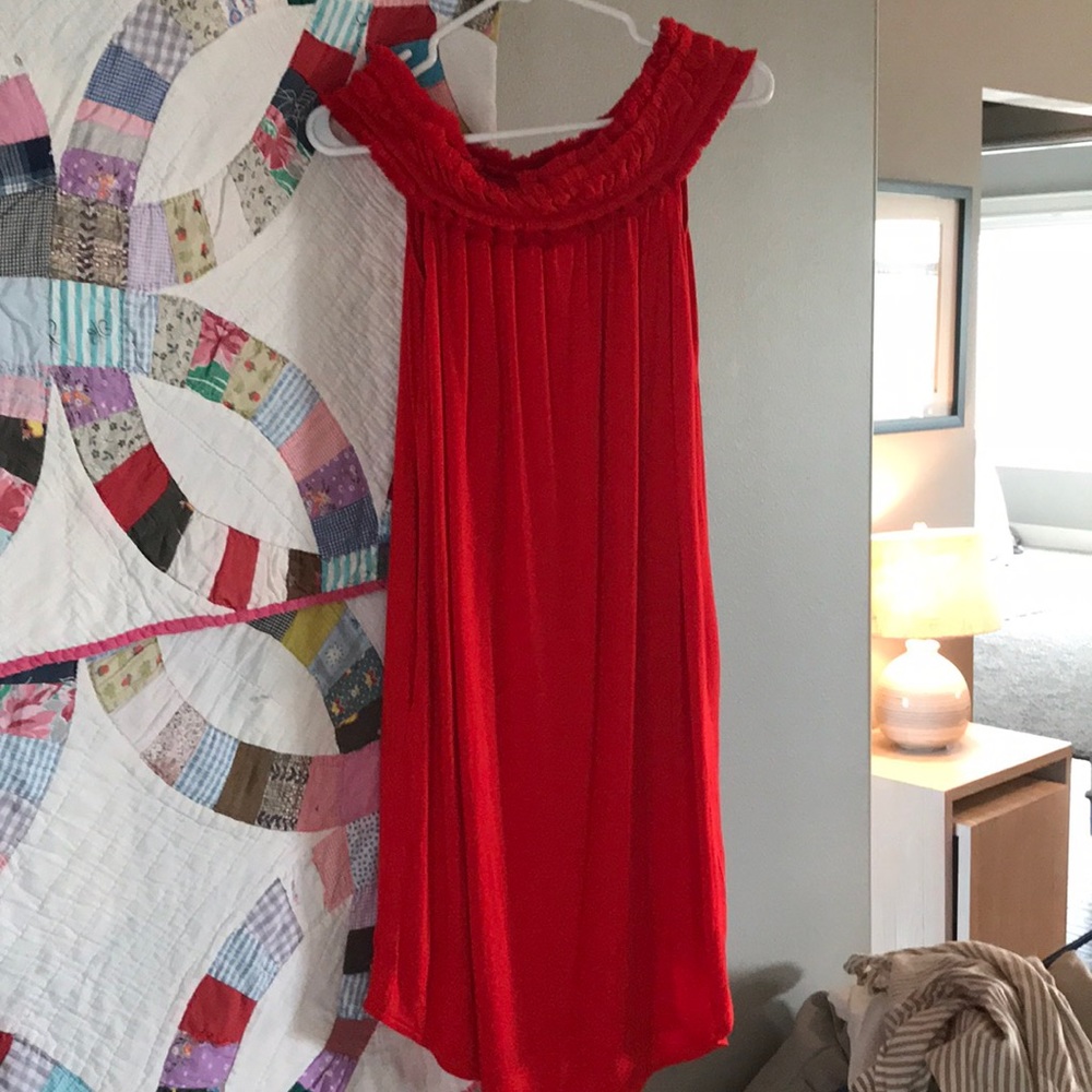 Red loft dress never worn